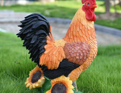 Resin Rooster Statue