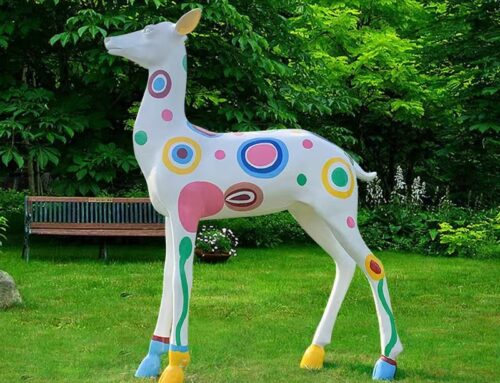 Outdoor Deer Sculpture