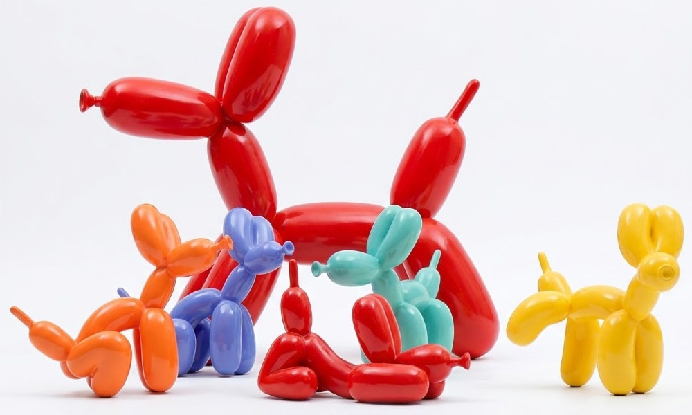 Custom Balloon Dog Sculptures Large Resin Garden Art