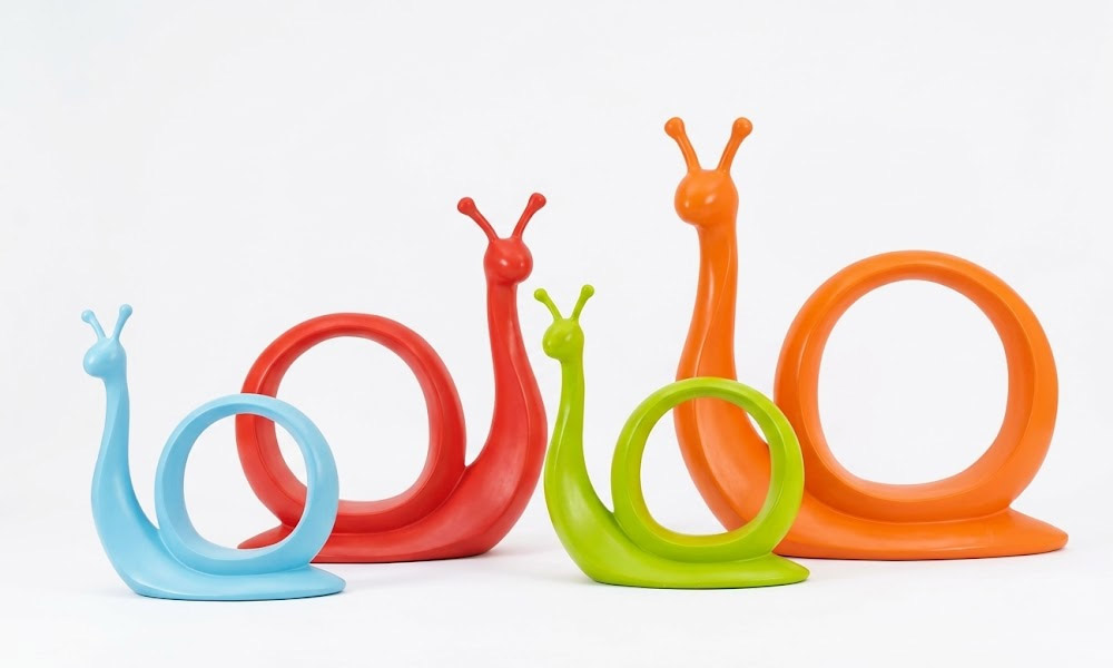 Abstract Snail Seating & Decor Garden Ornaments