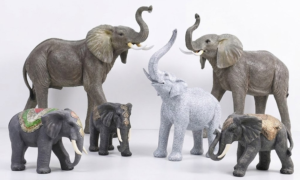 Large African Elephant Garden Statues Outdoor Decor