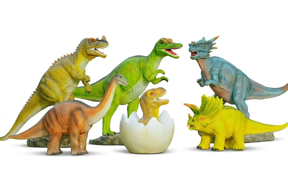 Large Dinosaur Garden Statues Outdoor Jurassic Park Decor