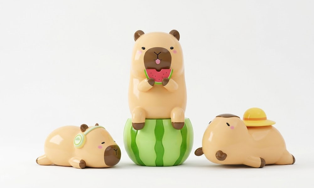 Interactive Capybara Photo Prop Statues Fiberglass Decor