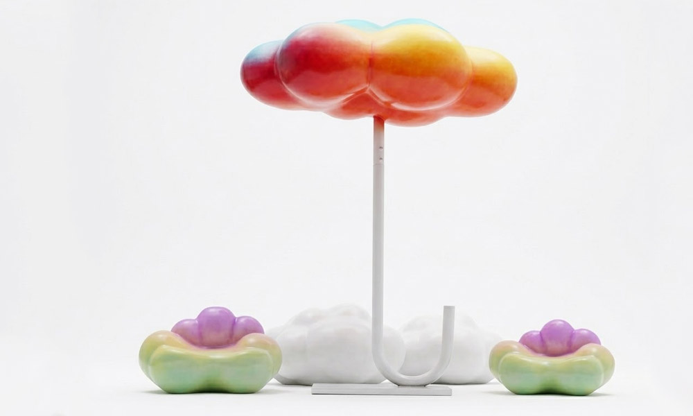 Contemporary Cloud Sculpture Garden Swings and Chairs