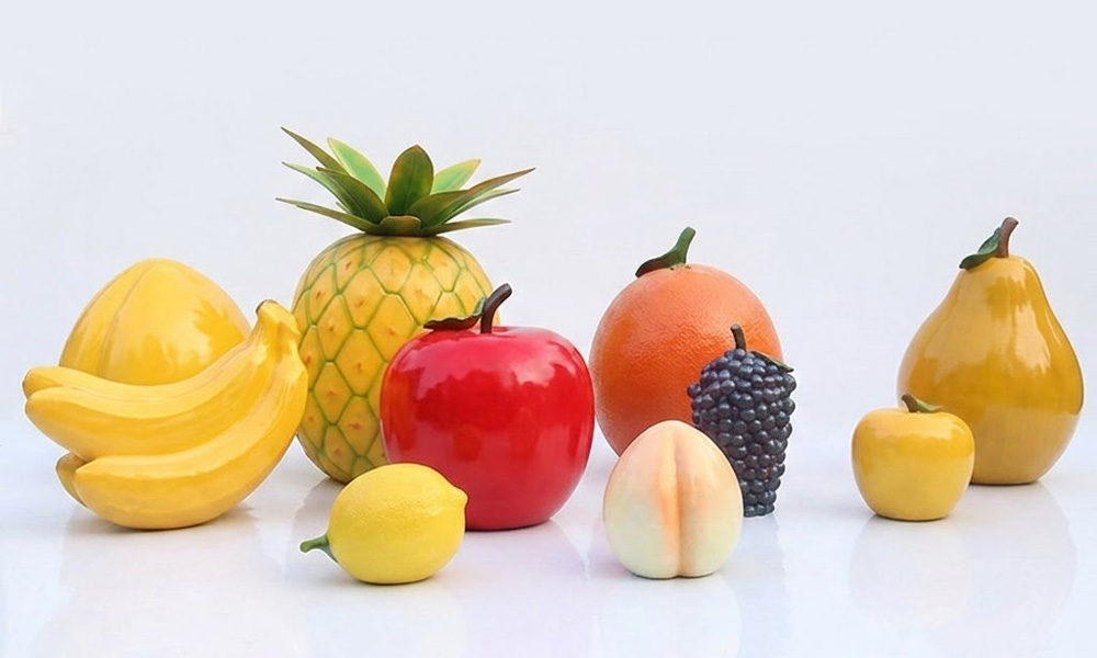 Giant Fiberglass Fruit Sculptures Large Outdoor Garden Statues
