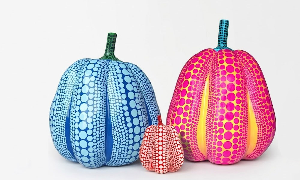 Contemporary Polka Dot Pumpkin Statue Yayoi Kusama Art