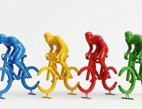 Modern Outdoor Cycling Sculptures for Outdoor Public Parks
