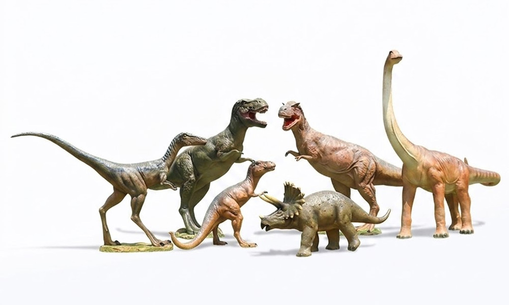 Realistic Prehistoric Dinosaur Statues Resin Landscape Decor
