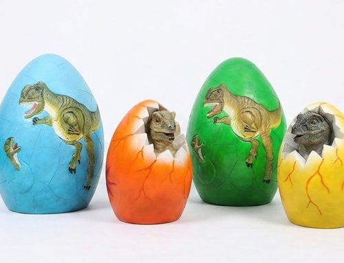 Realistic Dinosaur Egg Yard Art Jurassic Garden Sculptures