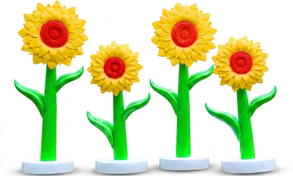 Large Fiberglass Sunflower Statue Resort & Hotel Lawn Decor