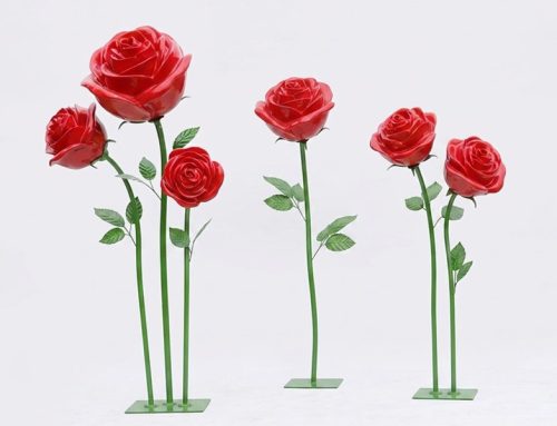 Oversized Rose Sculpture for Wedding Venues and Gardens