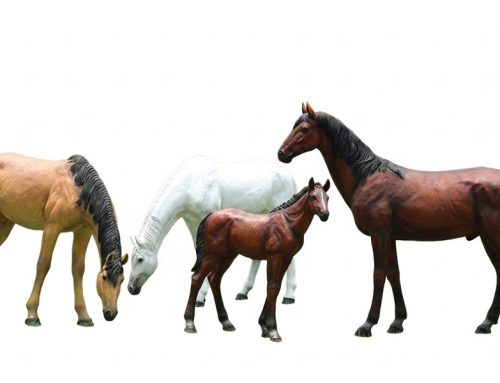 Realistic Resin Horse Sculptures for Outdoor Landscape Decor