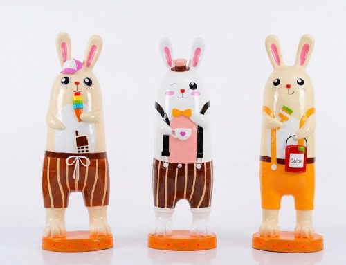 Commercial Bunny Statues Modern Cartoon Rabbit Sculptures