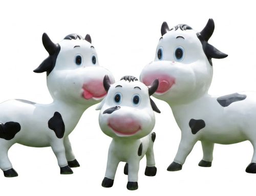Decorative Cow Lawn Ornaments Whimsical Garden Sculpture