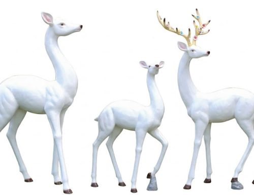 Custom Commercial Landscape Sculptures Reindeer Decor
