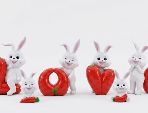 Creative LOVE Carrot Bunny Statue Large Outdoor Garden Art